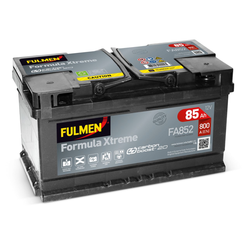Battery lead start-up 12V 85Ah 800A +D Formula xtreme Fulmen