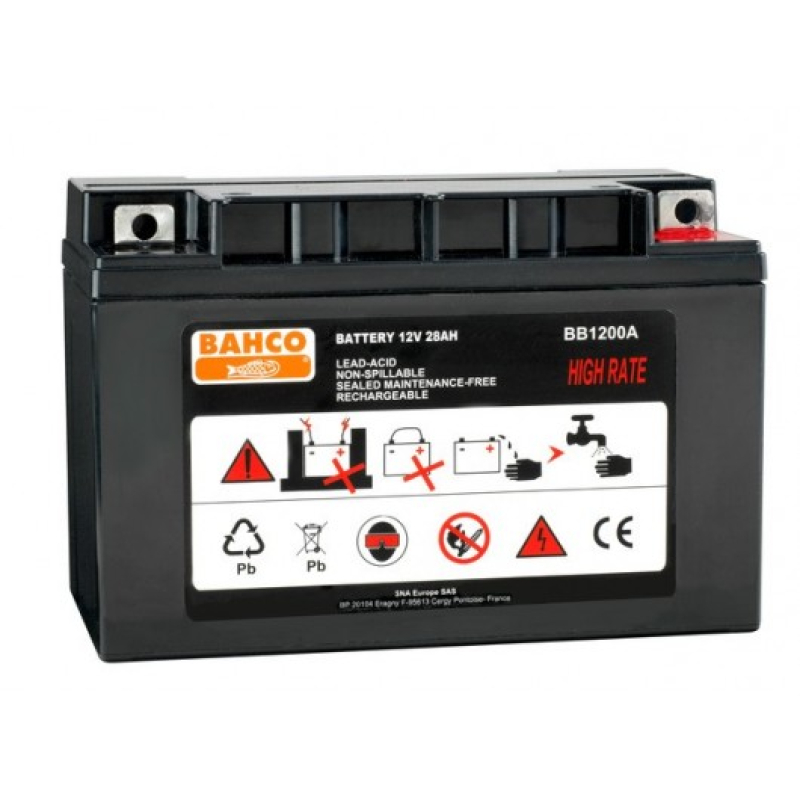 High Rate 12V 28Ah lead-acid booster battery (BB1200A)