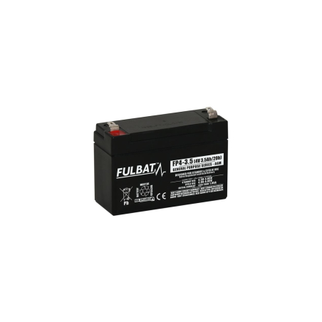 Batteria Piombo 4V 3.5Ah Fulbat (90X34X59) (FP4-3.5)