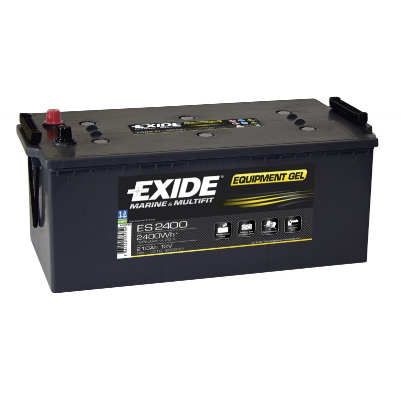 Gel lead battery multifit 12V 210Ah Exide +G (ES2400)