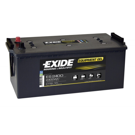 Gel lead battery multifit 12V 210Ah Exide +G (ES2400)