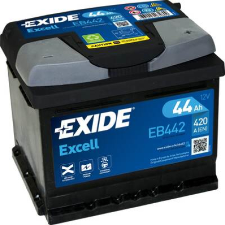 Batterie plomb démarrage 12V 44Ah 420A +D Exide EB442