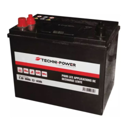 Batterie plomb 12V 80Ah deep cycle double borne +G