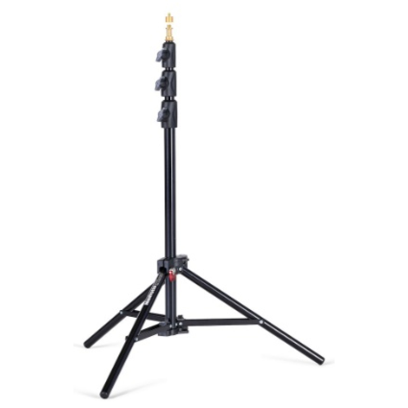 STATIVO MINI COMPACT ALU NERO CON SISTEMA "PNEUMATICO"