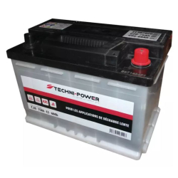 Batterie plomb 12V 75Ah Décharge lente +D