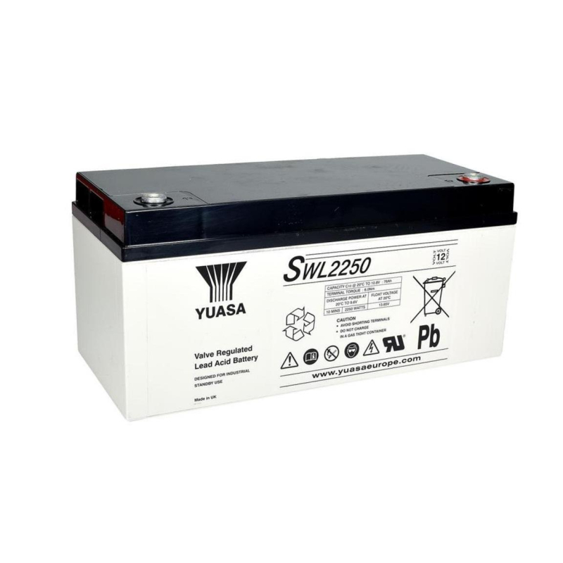 Batteria Piombo 12V 86Ah Yuasa (380X166X174) M8 (SWL2250)