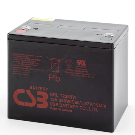 Lead-acid battery 12V 280W/15mn CSB (HRL12280W)
