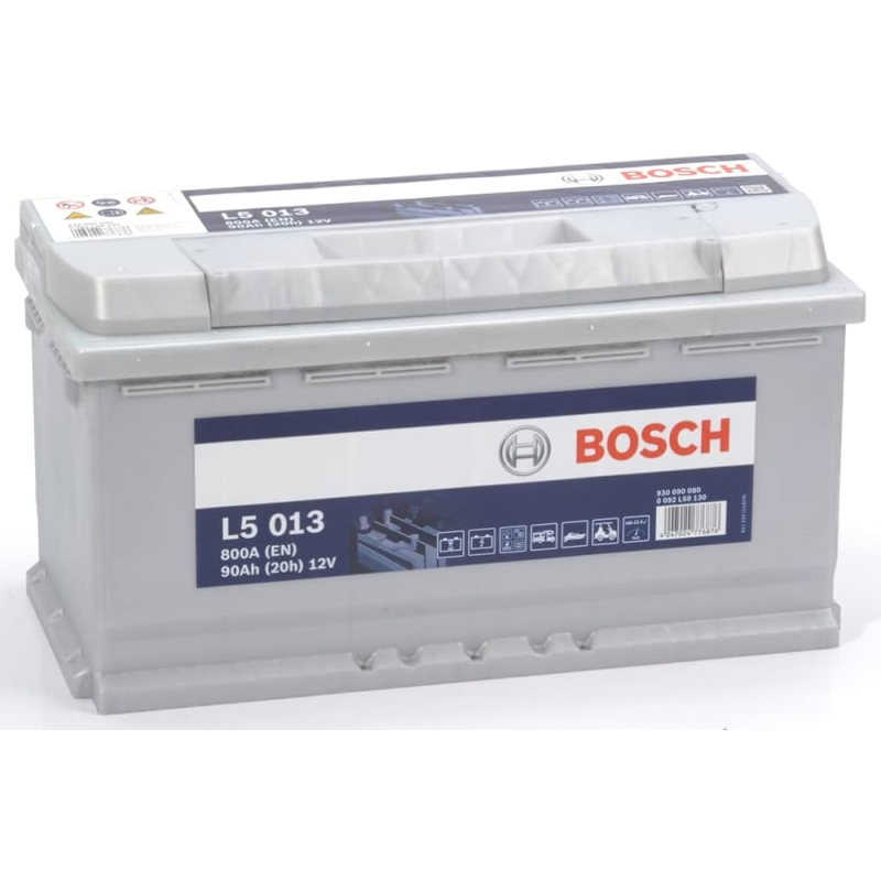 Batterie plomb décharge lente 12V 90Ah 800A Bosch L5 013