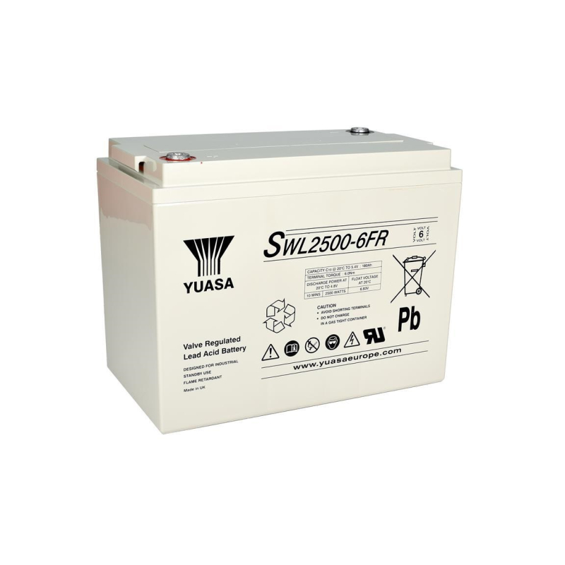 Battery Lead 6V 180Ah Yuasa (182X297X232) (SWL2500-6FR)