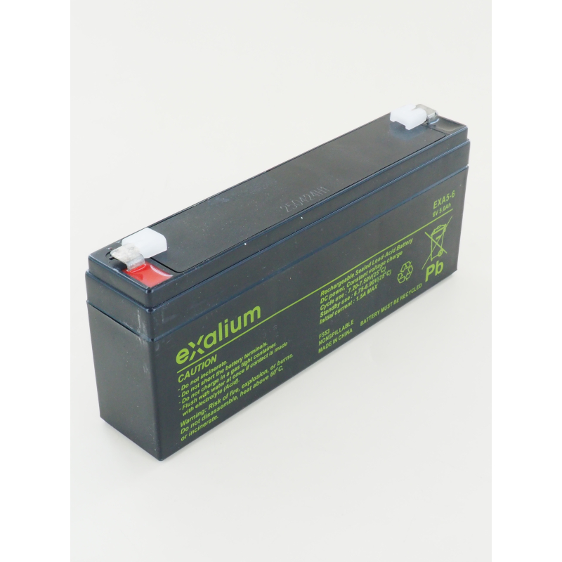 Battery Lead 6V 5Ah EXALIUM (169X35X70) F1 (EXA5-6)