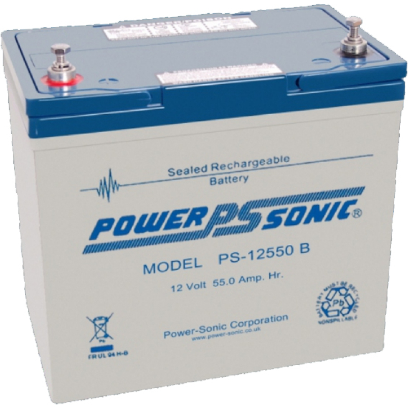 Battery Lead 12V 55Ah Power Sonic (226X135X207) M6 (PS12550)