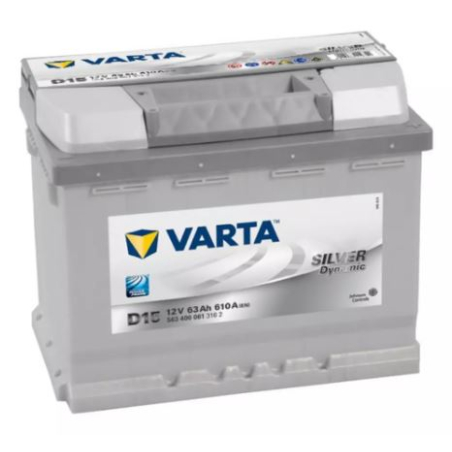 Batterie plomb demarrage 12V 63Ah 610A Varta D15 +D