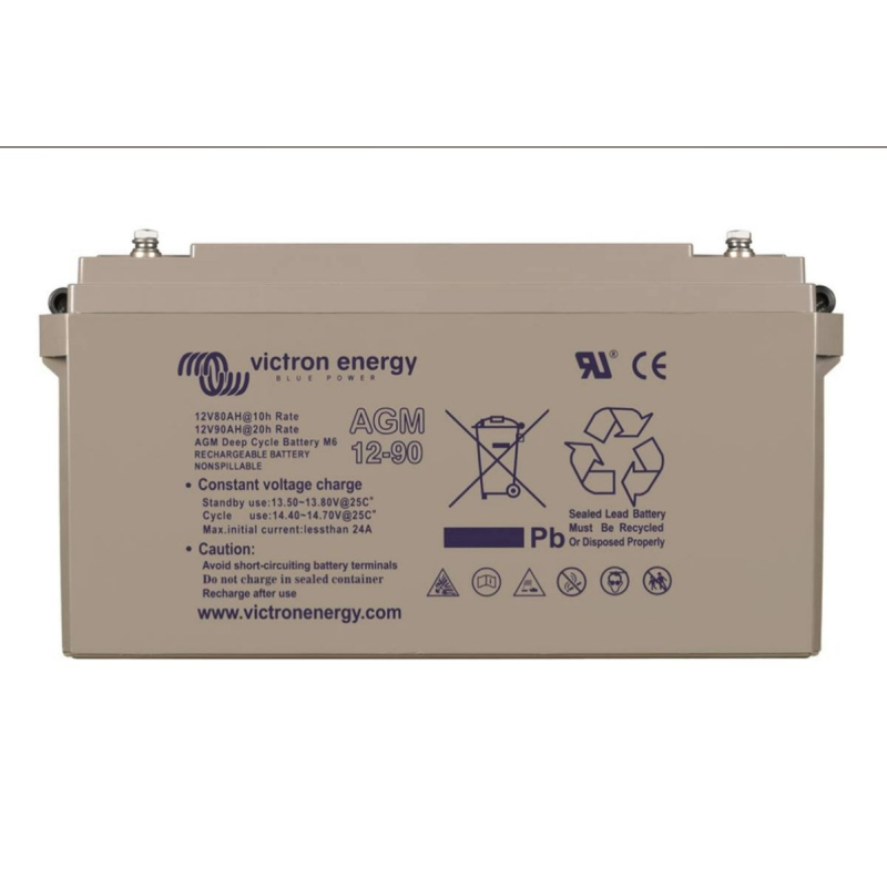 Battery Lead 12V 90Ah VICTRON (350X167X183) M6 (AGM12-90_M6)