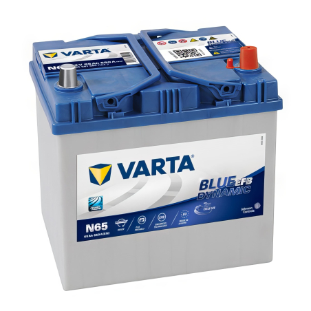 Batteria al piombo avviamento 12V 65Ah 650A EFB Varta (N65)