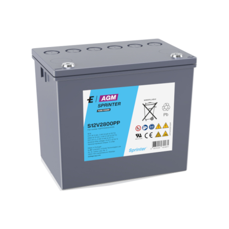 Batteria Piombo 12V 75.6Ah Exide (262X172X239) (S12V2800PP)