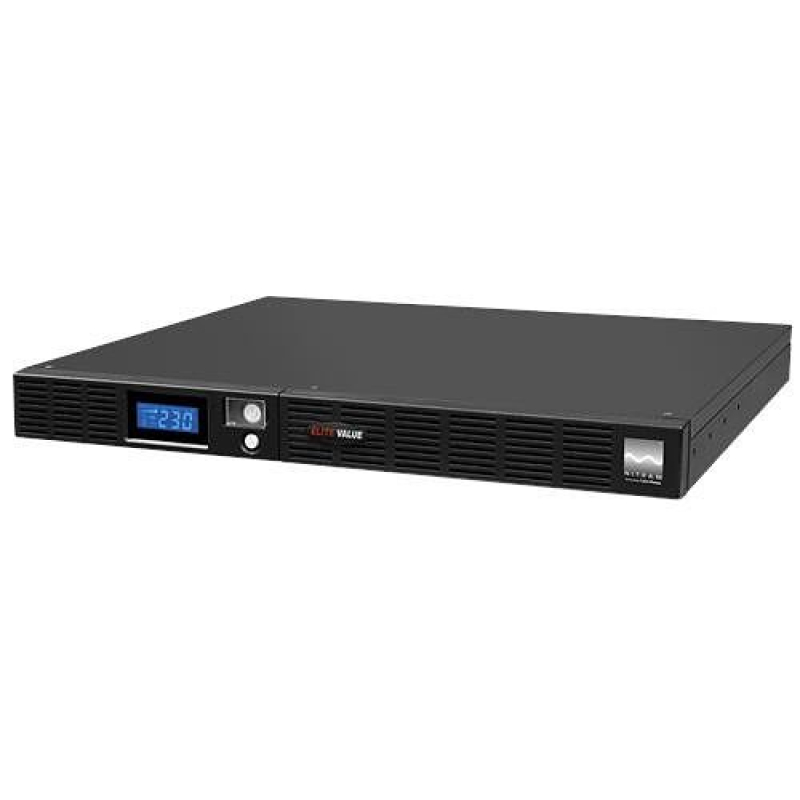 UPS Networks Servers LCD 1000VA 600W 6 sockets 220v ELITE Value Nitram (1000ELCDRM1U)