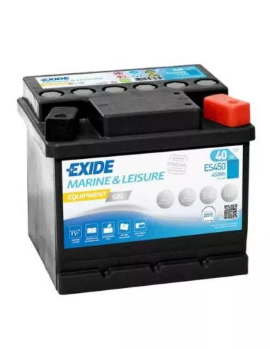 Batterie plomb gel multifit 12V 40Ah Exide ES450 +G