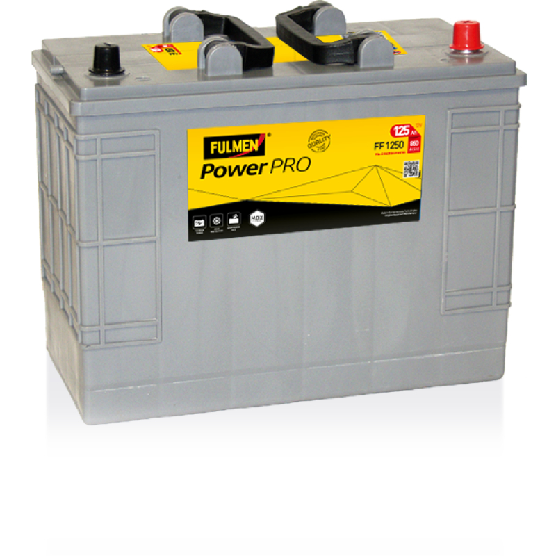 Batterie plomb démarrage 12V 125Ah 850A Fulmen PowerPro FF1250