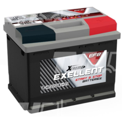 Batterie plomb Démarrage 12V 60Ah 560A EFB Xtreme