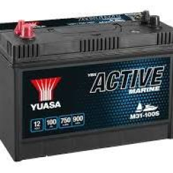 Batterie plomb 12V 100Ah 750A Active marine M31-100S Yuasa