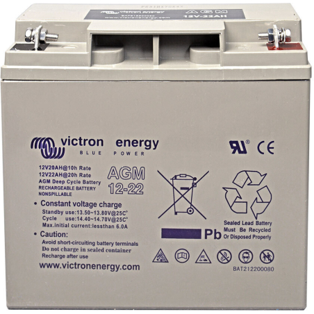 Batterie plomb 12V 22Ah AGM à décharge lente Victron AGM 12-22
