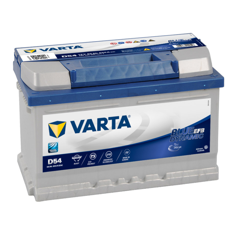 Batterie démarrage 12V 65AH 650A EFB D54 Varta