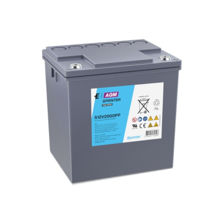Batterie plomb 12V 60.8Ah/C20 Sprinter Pure Power S12V2000PP