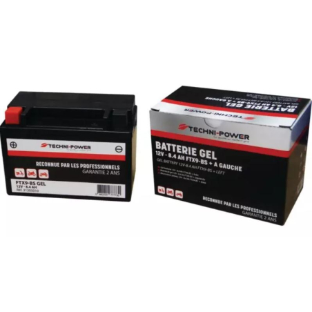 Batterie Plomb Gel Démarrage 12V 8.4Ah moto FTX9-BS