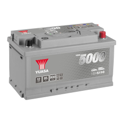 Batterie plomb démarrage 12V 85Ah 800A SMF +D Yuasa YBX5110