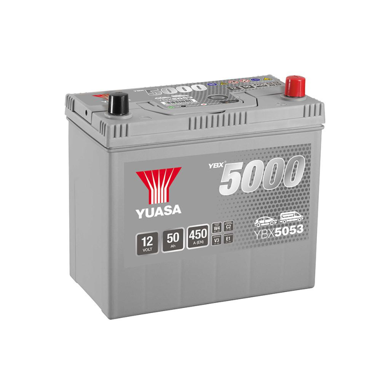 Batterie plomb démarrage 12V 50Ah 450A SMF Yuasa YBX5053