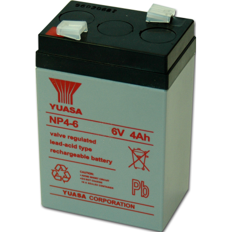 Batterie 6V 4Ah pour moniteur Argus VCM