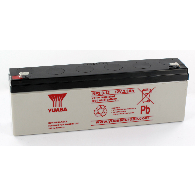 Battery 12V 2.3Ah for ECG ELI 250 MORTARA