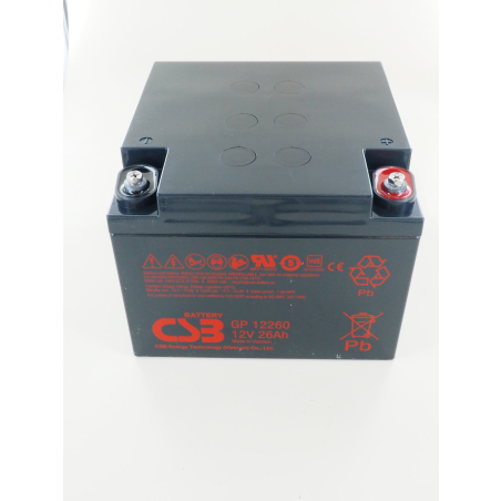Batterie 12V 26Ah pour couveuse IT-158-TS