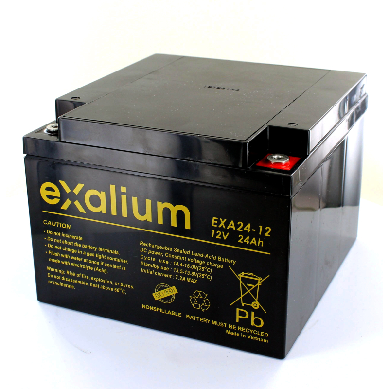 Batterie 12V 24Ah pour couveuse IT-158-TS