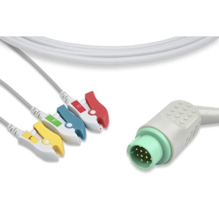 Cable IEC 3-branch clip for Corometrics 120 GE HEALTHCARE