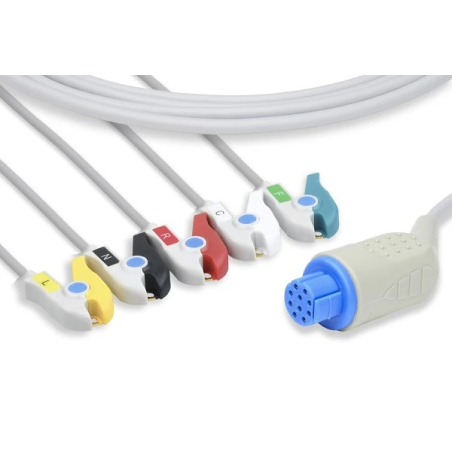 Clip cavo IEC a 5 rami per AS3 GE HEALTHCARE