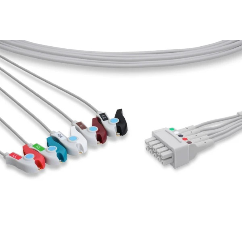 Cavo paziente AHA 5 spine morsetto per B850 GE HEALTHCARE (414556-001)