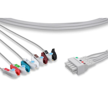 Cavo paziente AHA 5 spine morsetto per B850 GE HEALTHCARE (414556-001)