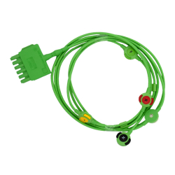 5-Strand IEC Monolead ECG Cable - 1-Pin DRAGER Connector (MS14559)