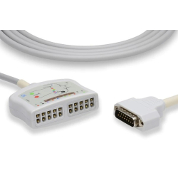 10-way ECG cables 10-way MAC 1600 GE HEALTHCARE header (2104722-001)