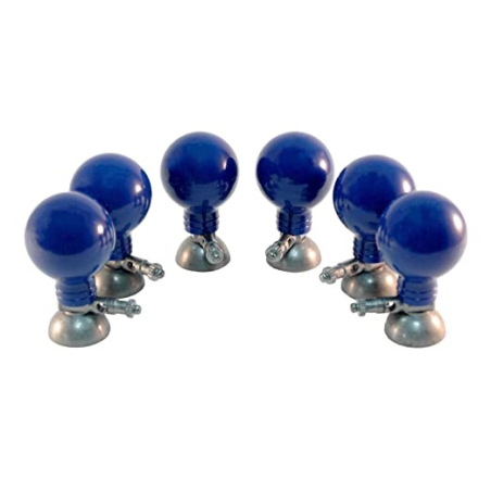 Set di 6 elettrodi pre-cordiali con ventosa Ø 24mm