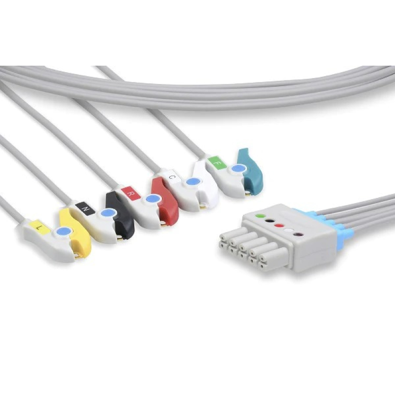 5-Way IEC ECG Cable Clamp Finish for IPM12 MINDRAY (EL6802A)