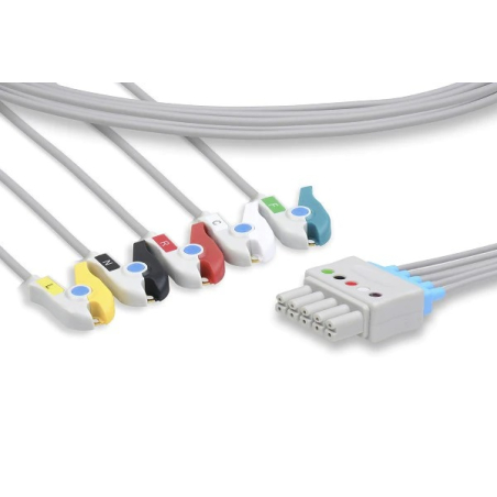 5-Way IEC ECG Cable Clamp Finish for IPM12 MINDRAY (EL6802A)