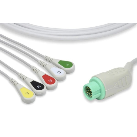 Cavo monoblocco a pressione IEC a 5 vie per Beneview MINDRAY (EA6252B)