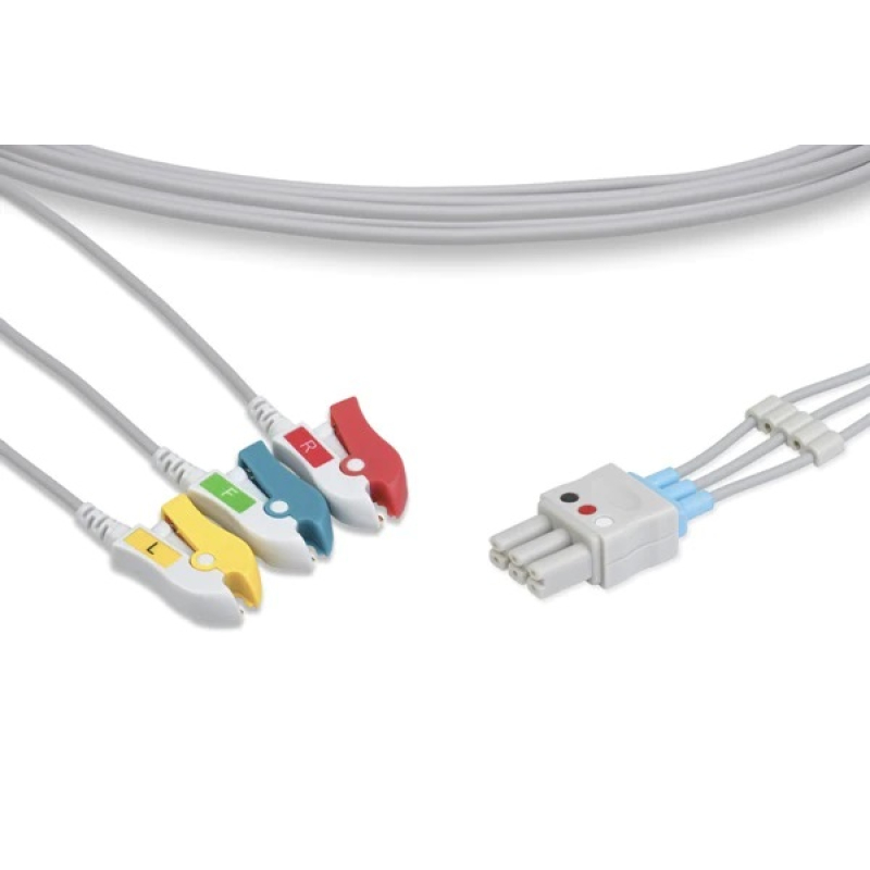 IEC 3-strand Clamp ECG Cable for IM12 BIOCARE Monitor