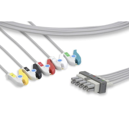5-Way Clamp ECG Cable for Pro1000 GE