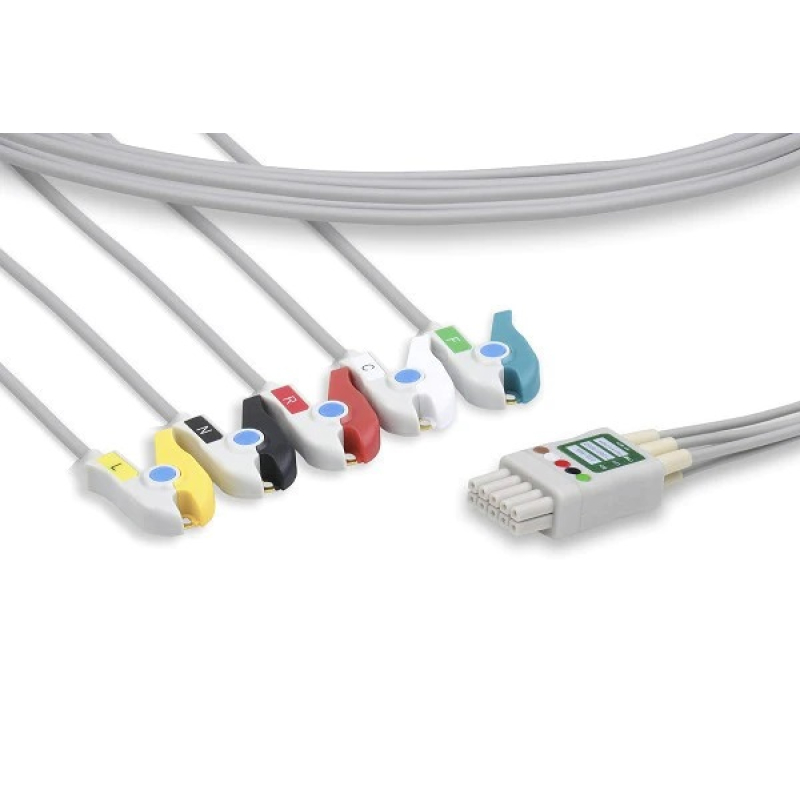Set 5 derivazioni ECG a pinza compatibili per Passport V MINDRAY