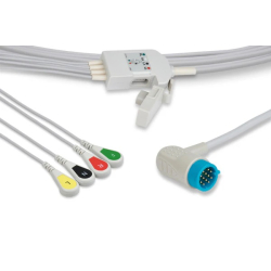 One-piece 4-way snap-on ECG cable for Touch7 SCHILLER