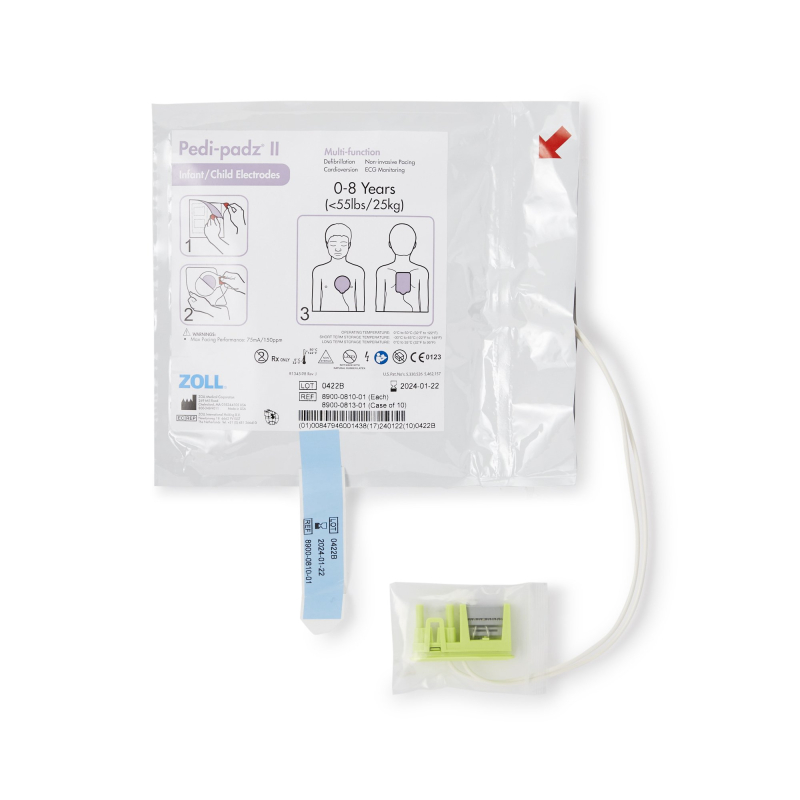 Scatola da 10 elettrodi pediatrici PEDIPADZ II ZOLL (8900-0813-01)
