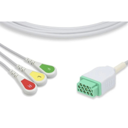 Cavo IEC monopezzo a scatto a 3 arti per GE HEALTHCARE Dash 2000 (2001292-002)